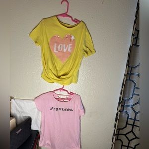 BUNDLE of Girls Short sleeves Tees